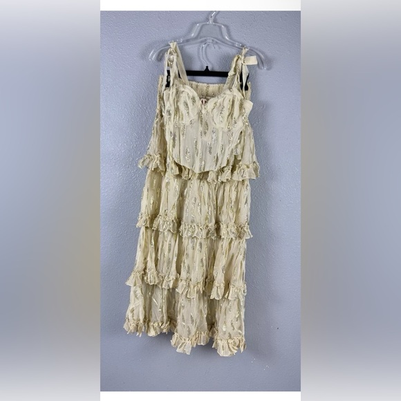 Free People Jen's Pirate Booty Solar Set Top And Skirts Size S NWOT - Picture 9 of 9